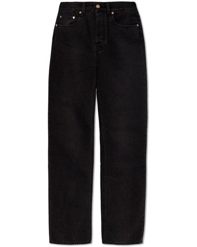 Jacquemus High Rise Straight-Leg Jeans - Black
