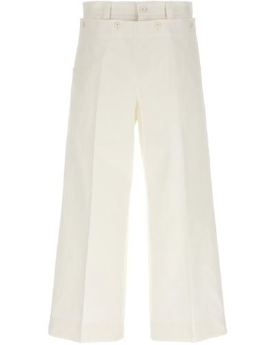 Dolce & Gabbana Loose Leg Pants - White