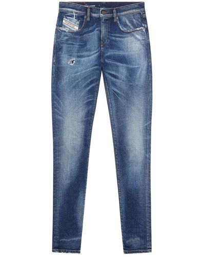 DIESEL 2019 D-strukt Tapered Leg Jeans - Blue