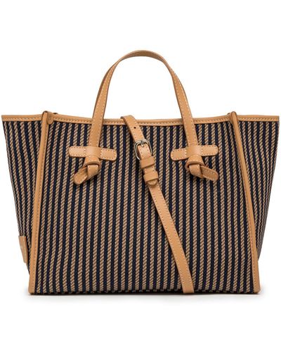 Gianni Chiarini Miss Marcella 32 Canvas Fabric Shopping Bag - Brown