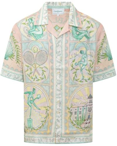 Casablanca Cuban Collar Shirt - Multicolour