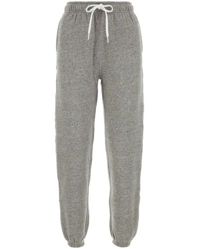 Polo Ralph Lauren Melange Cotton Blend Sweatpants - Gray