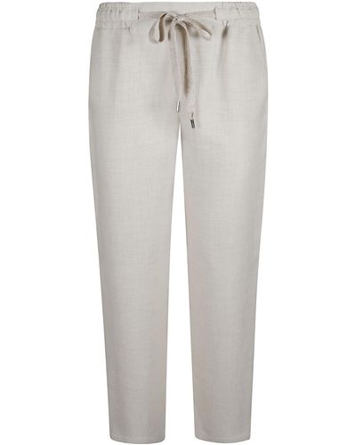 Barba Napoli Drawstringed Trousers - Grey
