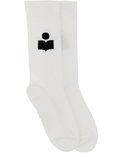 Isabel Marant Socks With Logo - White