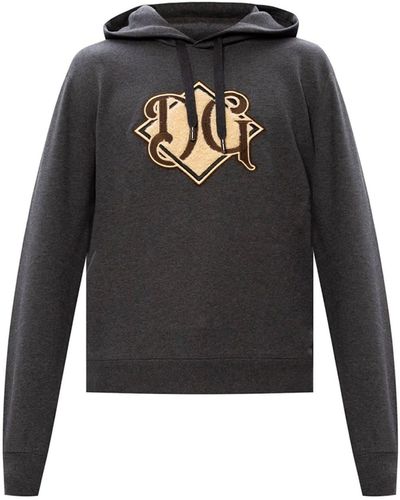 Dolce & Gabbana Logo Hooded Sweatshirt - Grey