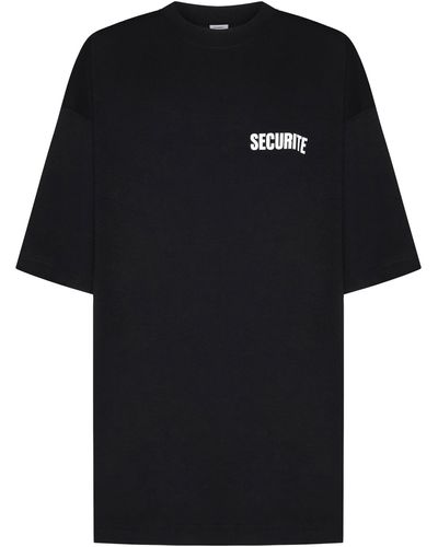 Vetements T-shirts And Polos - Black