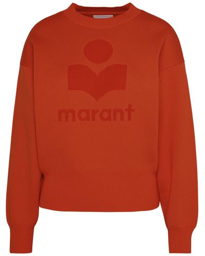 Isabel Marant Cotton Blend Ailys Sweater - Orange
