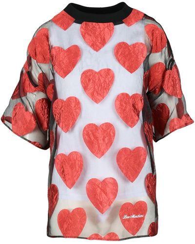 Love Moschino Black Red Blouse