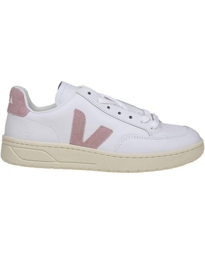 Veja Leather Trainers - White