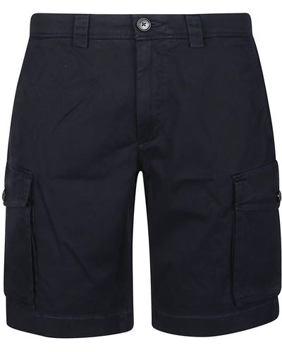 Woolrich Navy Blue Stretch Cotton Bermuda Shorts