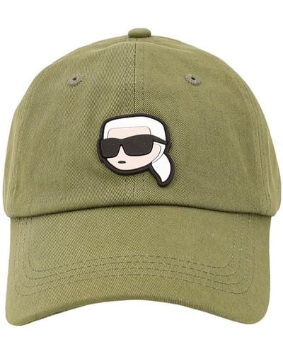 Karl Lagerfeld K/ikonik Baseball Cap - Green