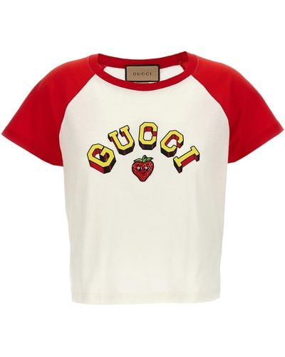 Gucci Logo T-Shirt - Red