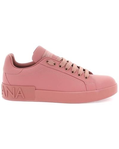 Dolce & Gabbana Portofino Sneakers - Pink