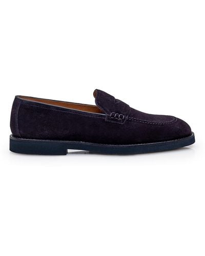 Doucal's Leather Loafer - Blue