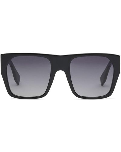 Fendi Fe40124I Baguette 01B Sunglasses - Gray