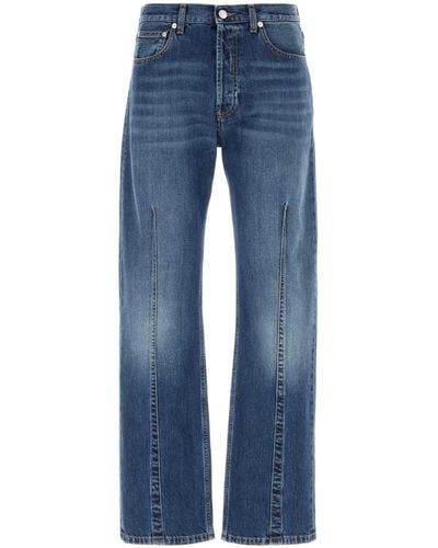 Alexander McQueen Denim Jeans - Blue