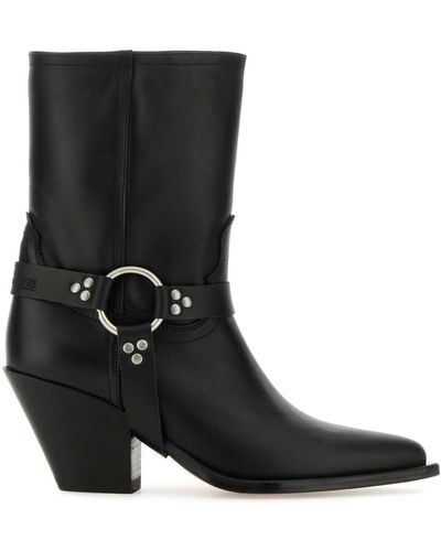 Sonora Boots Nappa Leather Atoka Ankle Boots - Black
