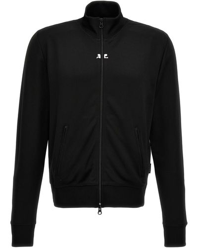 Courreges 'Interlock Tracksuit' Sweatshirt - Black