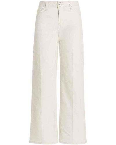 Theory Wide Crop Jeans - White