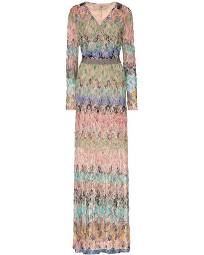 M Missoni Knitted Long Dress - Multicolour