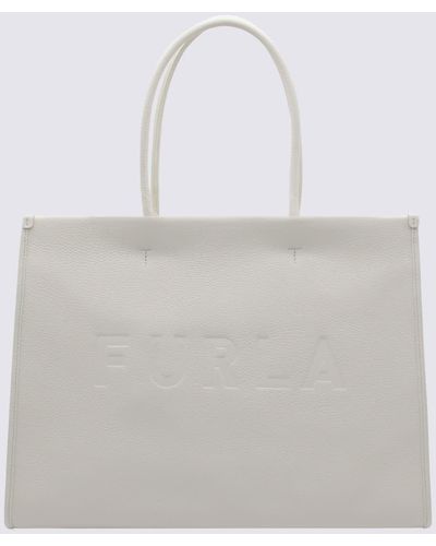 Furla Marshmallow Leather Opportunity Tote Bag - White