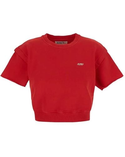 Autry Cotton Sweatshirt - Red
