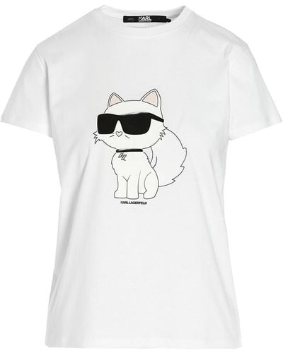 Karl Lagerfeld Ikonik 2.0 Choupette T-shirt - White