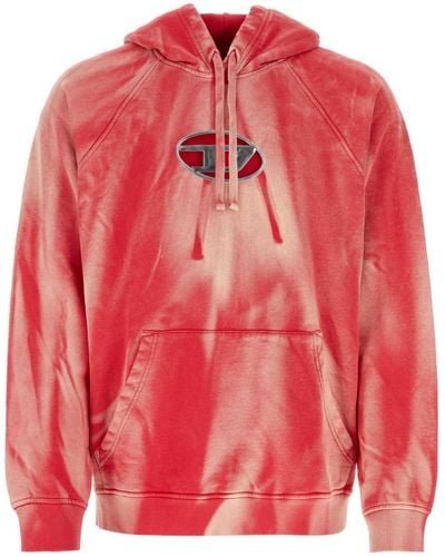 DIESEL Cotton Sweatshirt - Pink