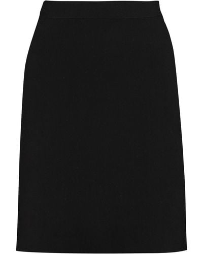 Bottega Veneta Knitted Mini Skirt - Black