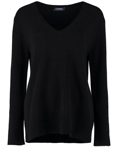 Max Mara Verona Wool And Cashmere Pullover - Black