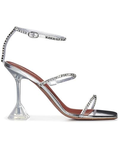AMINA MUADDI Gilda Glass Sandals - White