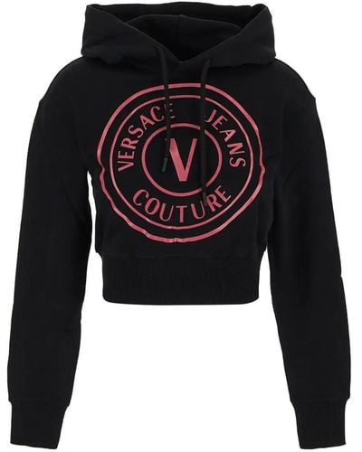 Versace Logo Hoodie - Black
