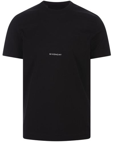 Givenchy T-Shirt With Micro Logo - Black