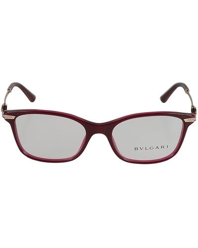 BVLGARI Crystal Embellished Cat-eye Glasses - Multicolour