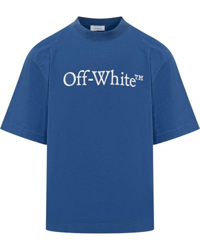 Off-White c/o Virgil Abloh Big Logo T-Shirt - Blue