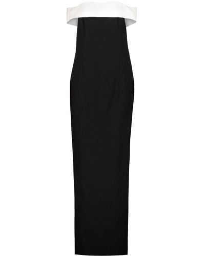 Monot Off Shoulder Column Dress - Black