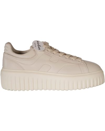 Hogan H-Stripes Trainers - Natural