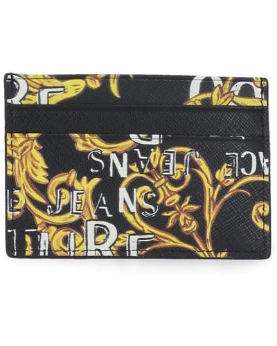 Versace Logo Couture Card Holder - Gray