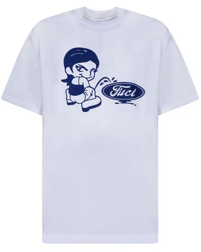 Fuct Oval Pee Girl T-Shirt - Blue