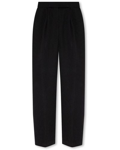 The Attico Pleated Tailored Trousers - Black