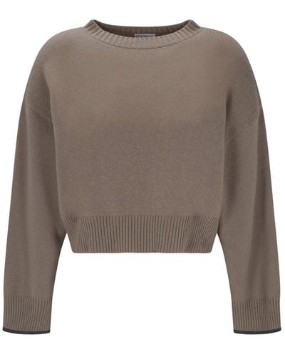 Brunello Cucinelli Cashmere Sweater - Brown