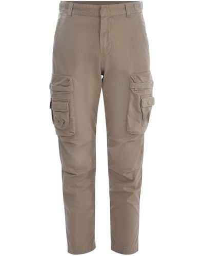 DIESEL Trousers Argym Made Of Cotton - Natural