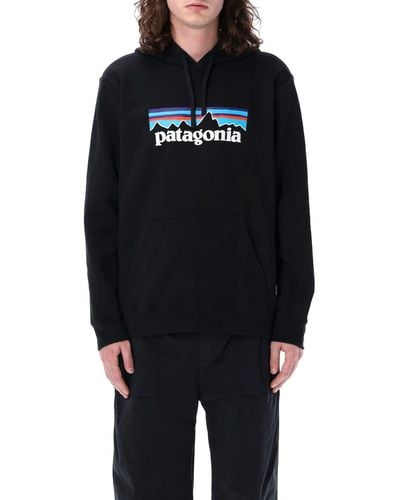 Patagonia P-6 Logo Uprisal Hoodie - Black