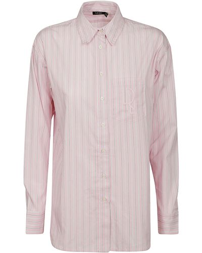 Polo Ralph Lauren Brawley Long Sleeve Button Front Shirt - Pink