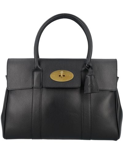 Mulberry Small Classic Grain Leather Bayswater Bag - Black