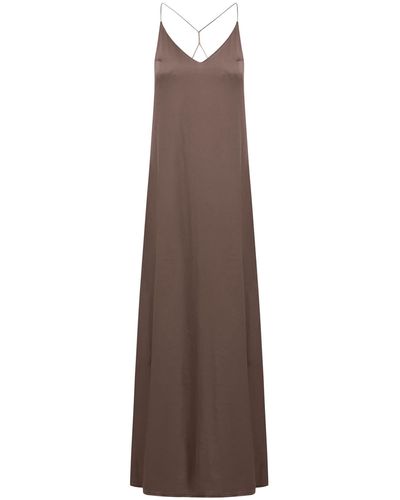 Nina Dress Athena Silk - Brown