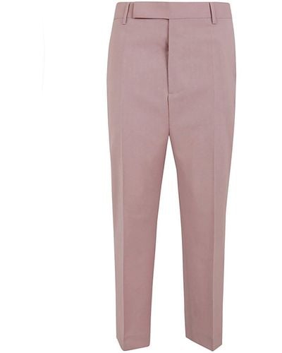 Rick Owens Straight-Leg Cropped Tailored Trousers - Multicolour