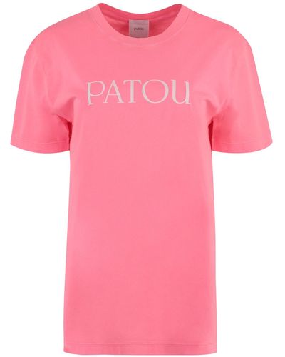 Patou Logo Cotton T-shirt - Pink