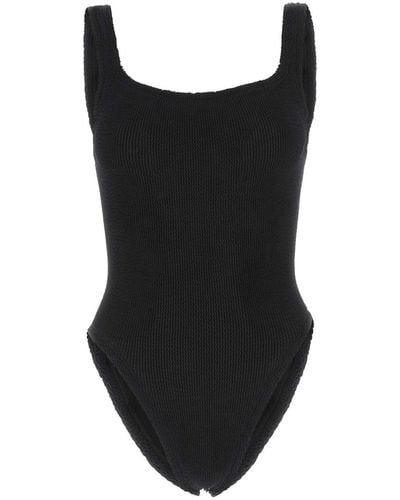 Hunza G Stretch Nylon Swimsuit - Black