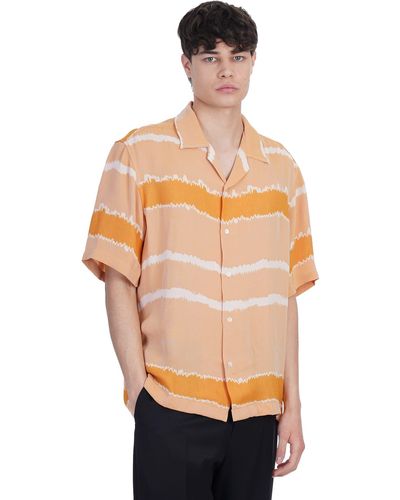Cmmn Swdn Shirt In Viscose - Orange